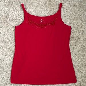 NY & Co Red Tank Large
